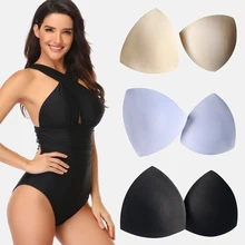 Женские Треугольные чашечки, бикини, спортивный бюстгальтер, подкладка, грудь, пуш-ап, вставки, поролоновые подушечки для купальника, аксессуары
