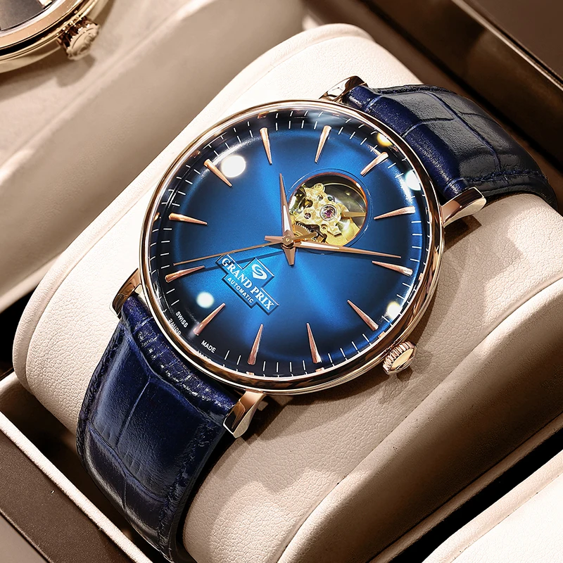 Часы наручные GRAND PRIX мужские автоматические брендовые люксовые механические