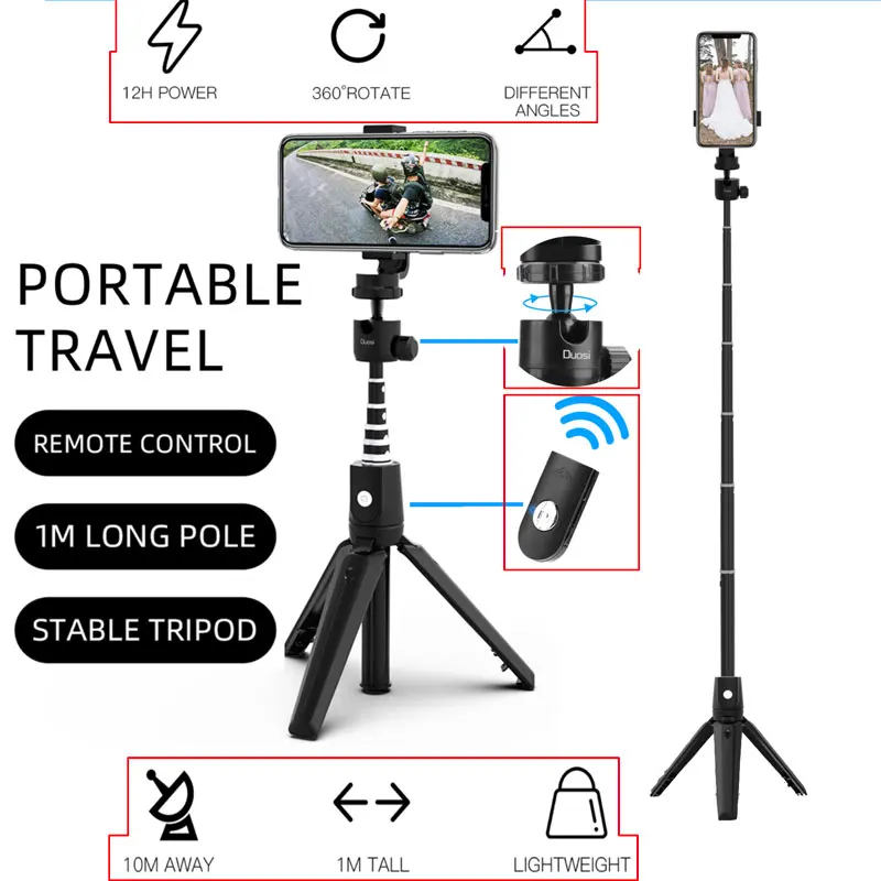 

accessories Phone selfie sticks tripod bluetooth stabilizer Alloy Shutter Remote for iphone huawei xiaomi gopro selfie stick