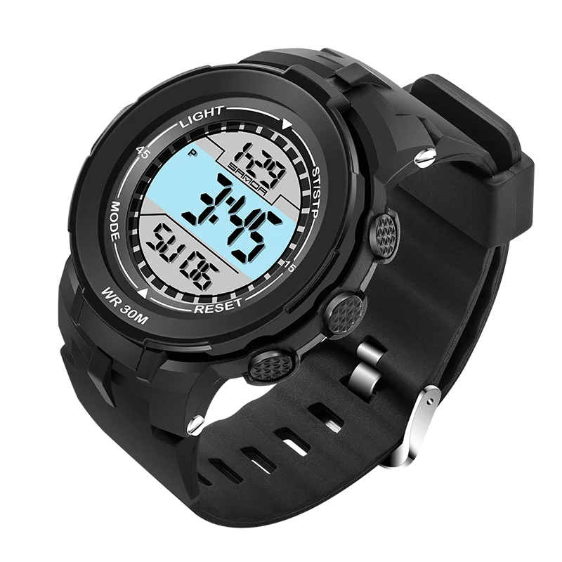 SANDA 340 светодиодный электронные мужские часы Модные Военные Спортивные наручные