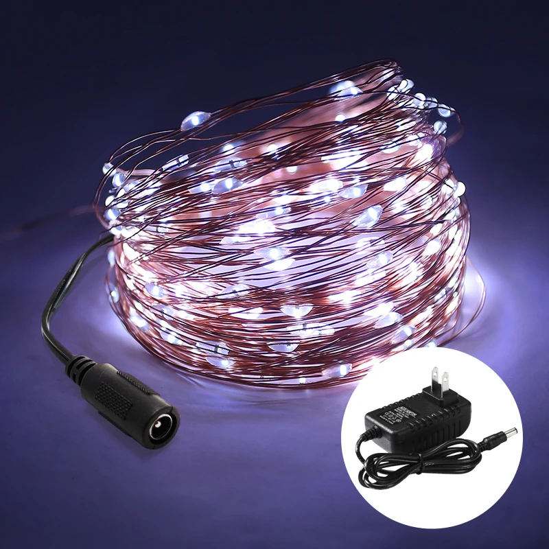 2021 lights Outdoor Fairy Lights Led String Tree Garden Curtain Room Home Garland New Year Decorations Holiday Lighting | Лампы и