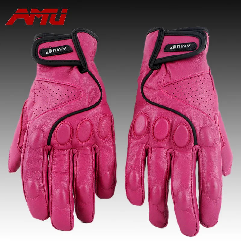 Перчатки для мотоцикла Guantes AMU бейсбольные перчатки из натуральной кожи
