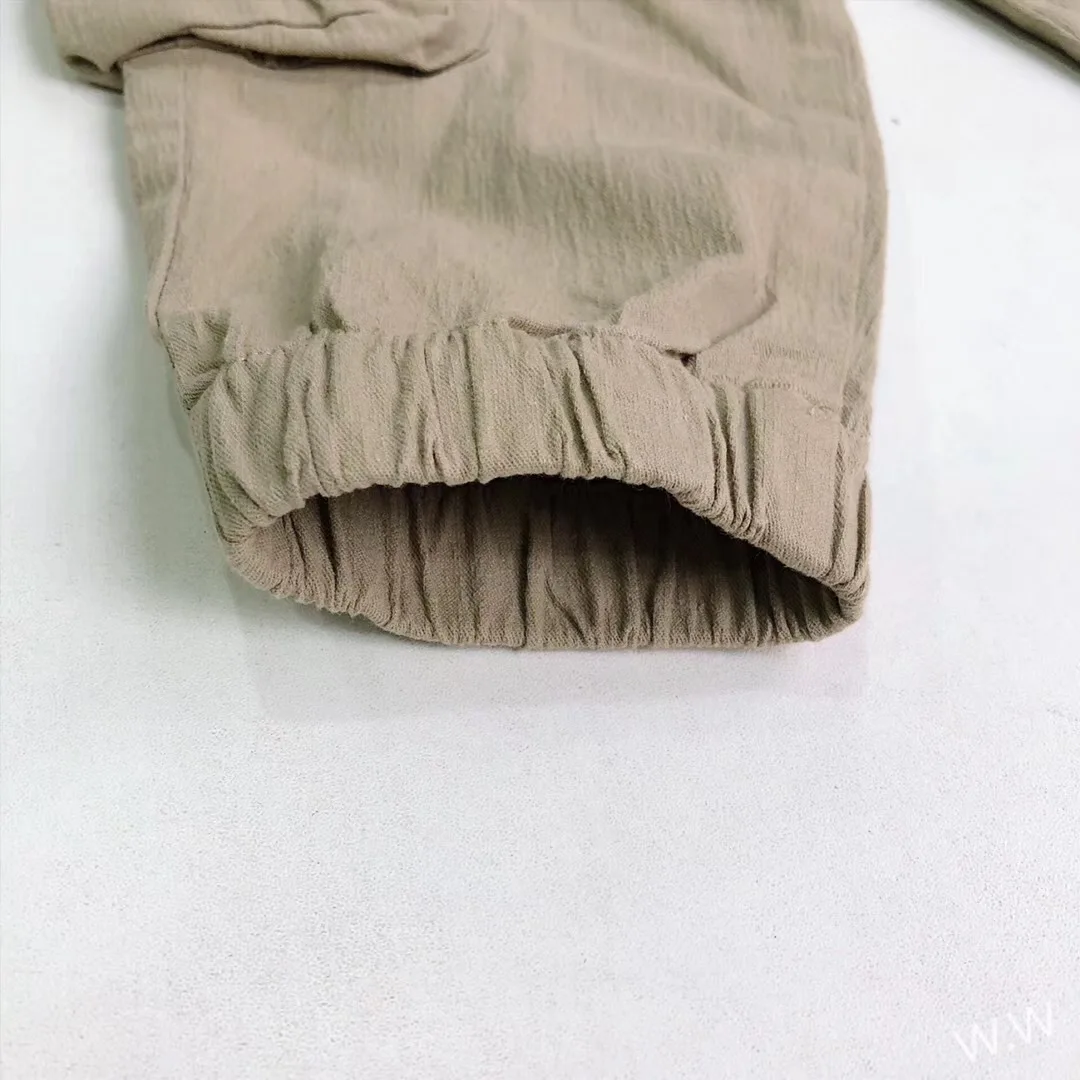 Детская одежда для мальчиков; коллекция года; сезон осень; Новинка; стильный универсальный комбинезон с боковой кромкой и большими карманами в Корейском стиле; детская повседневная одежда в западном стиле