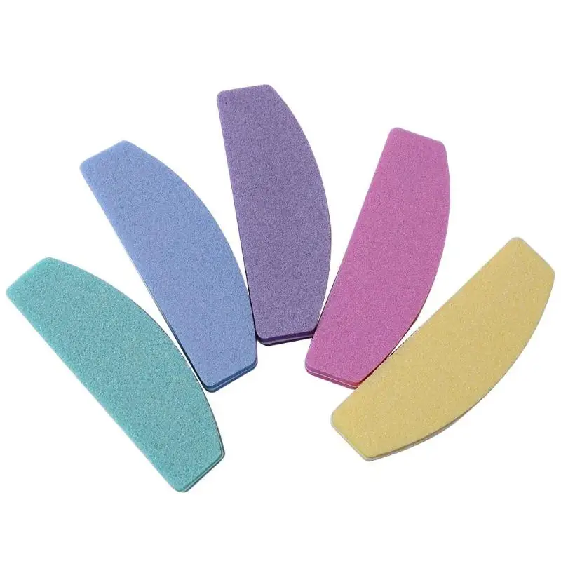 20/50pcs Mini Nail Buffers Sponge Manicure Files Nail Art Polish Buffer Block Manicure Sanding Tool Random Color