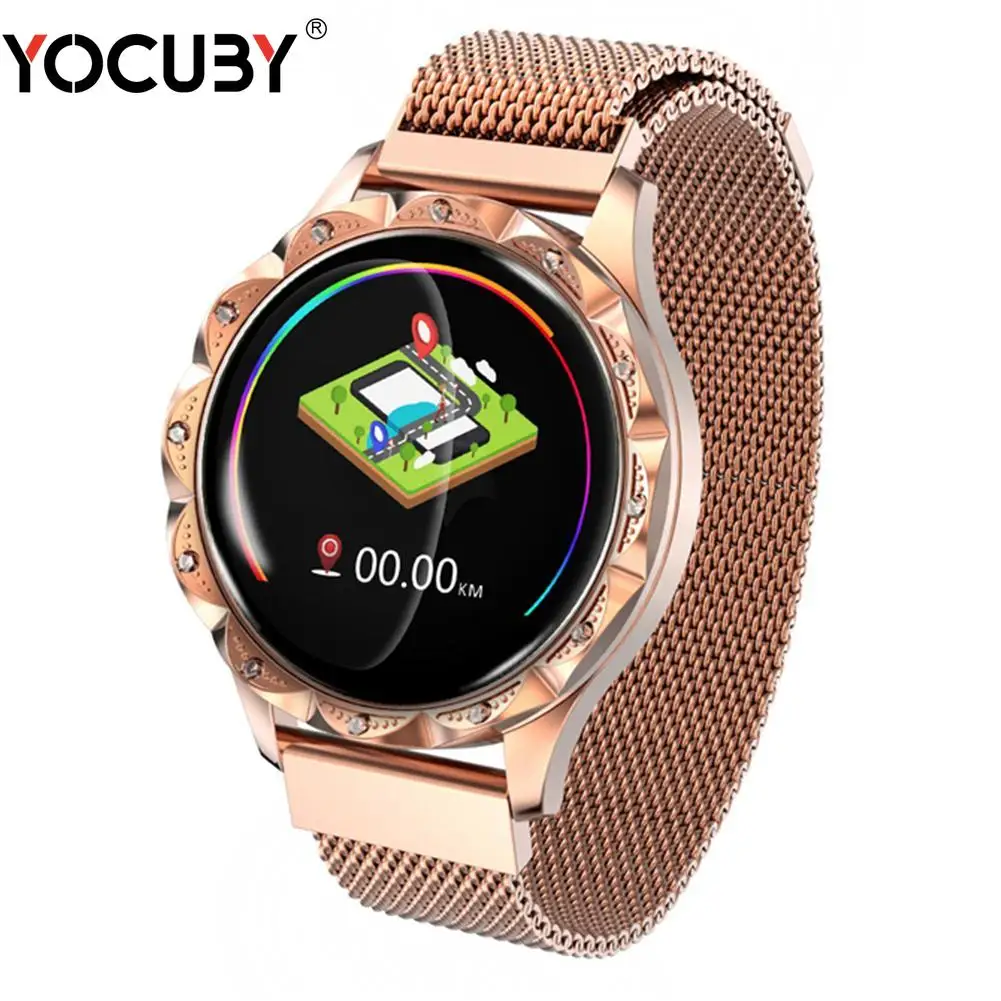 

Smart Watch Women IP67 Waterproof Fitness Tracker Bracelet Heart Rate Blood Pressure Sleep Monitor Watches for Android IOS D18