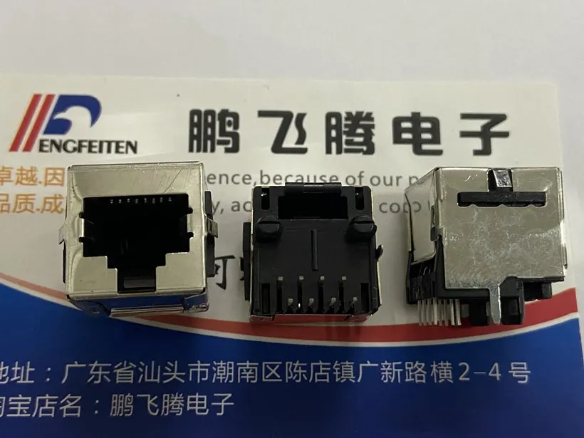 1 Pz Originale Tyco Tyco Te 5557969-1 8P8C Rj45 Connettore Jack Di Cablaggio Ethernet Verticale