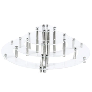 

4-Tier Acrylic Cake Cupcake Stand Tower For Birthday Wedding Party Display Tool