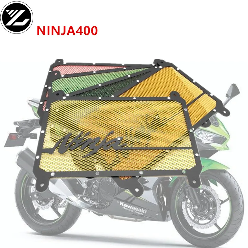 For Kawasaki NINJA 400 ninja 400 motorcycle Radiator Grille Guard Cover Protector Radiator Guard water net protion