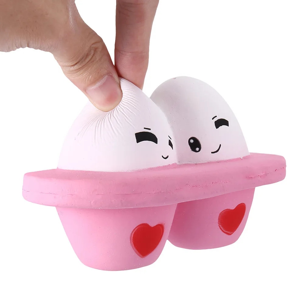 Kawaii Cartoon Cute Egg Squishy Slow Rising  Stress Reliever Toy decompression Slow rebound toy kids toys doll #B