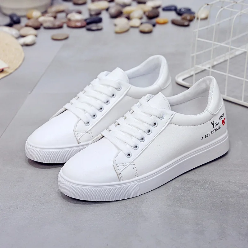 

Small White Shoes Women's 2019 New Style Spring And Autumn Versatile Street Snap Students Shoes Flat Shoes Casual Shoes INS Supe