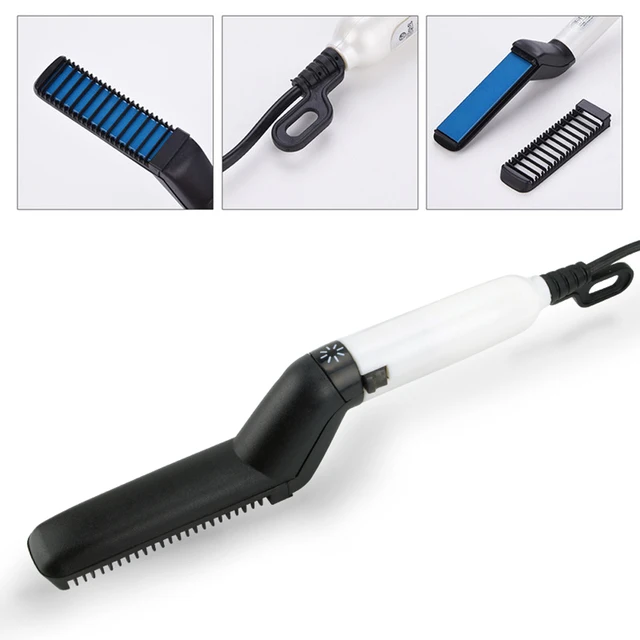 Electric Beard Straightener Comb Multifunctional Hair Straightening Brush For Men Quick Heating Hair Straighten Styling Tools 4