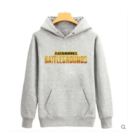 Игра Playerunknown's Battlegrounds PUBG Winner Chicken Dinner толстовки с капюшоном куртка, джемпер спортивные пуловеры - Цвет: Gray