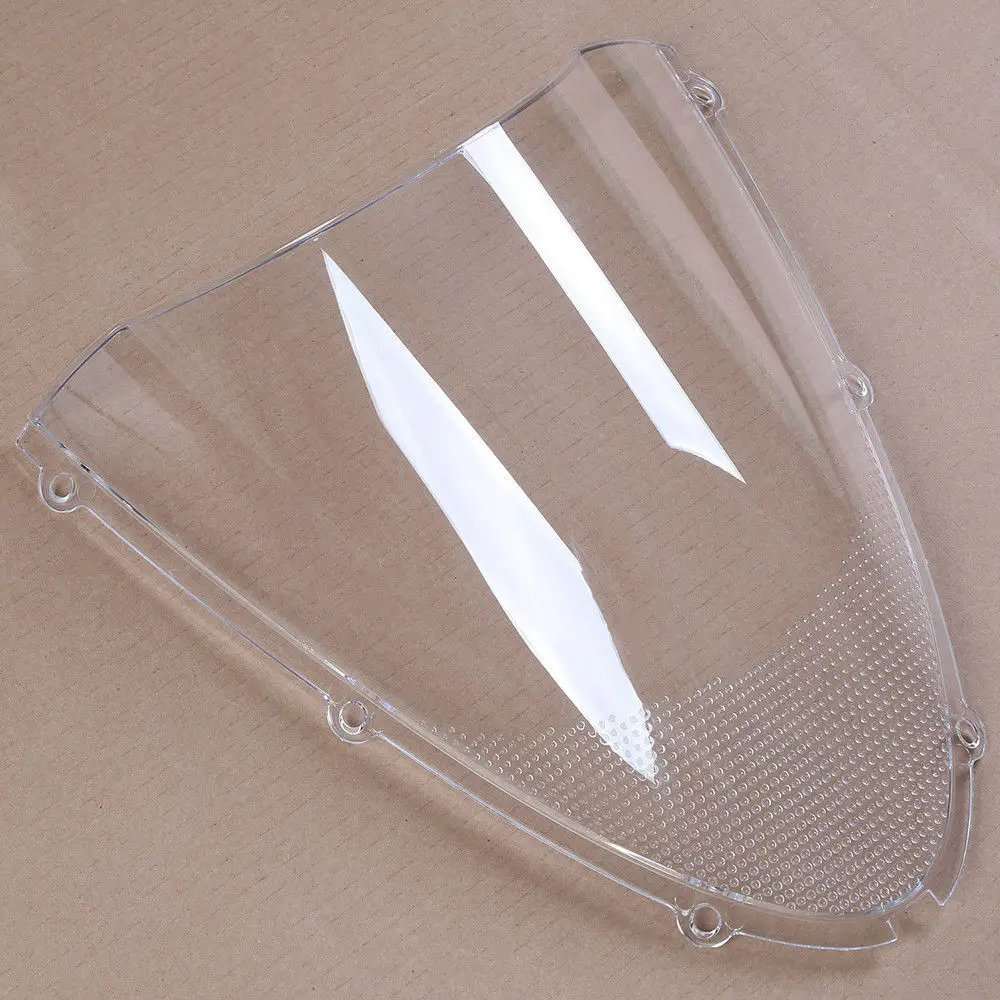 

Motorcycle Clear Double Bubble Windscreen Windshield Screen ABS Shield Fit For Kawasaki Ninja ZX6R 2005-2008 ZX-10R 2006-2007