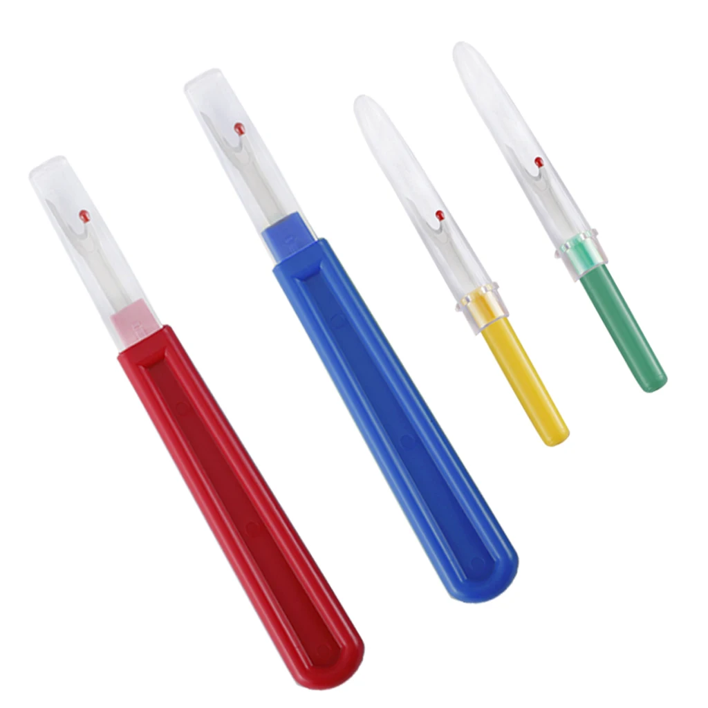 4pcs Large & Small Ripper Seam/Thread Cutter / Stitch Unpicker Useful Sewing Gadget for Cross Stitch Embroidery Accessories