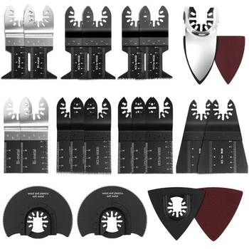 

40pcs/set Sanding Cutting Saw Blades Tools Wood Rigid Renovator Quick Install Multifunctional Power Oscillating Accessory Metal