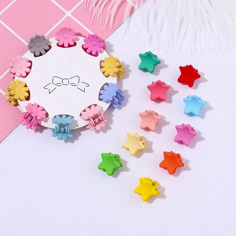 baby accessories designer 10Pcs Small Baby Girls Mini Hairpin Mix Color Hair Claw Clips for Kids Hairpins Headwear Accessories Hair Crab Claw Grip Bangs baby accessories crochet