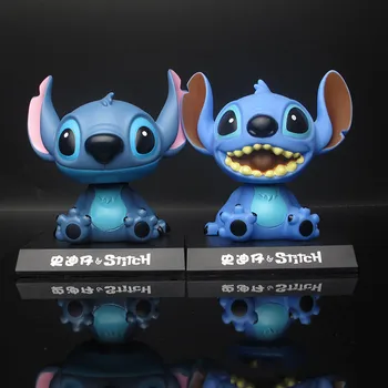 

Disney Anime Figures Lilo Stitch Toys Kawaii Doll Model Action Figurine Smile Stitch Ohana Collectible Decor Brinquedos With Box