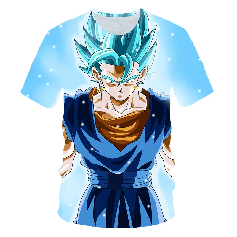 Аниме dragon ball Super Saiyan Son Goku/летние новые модные футболки с 3D принтом для мужчин и