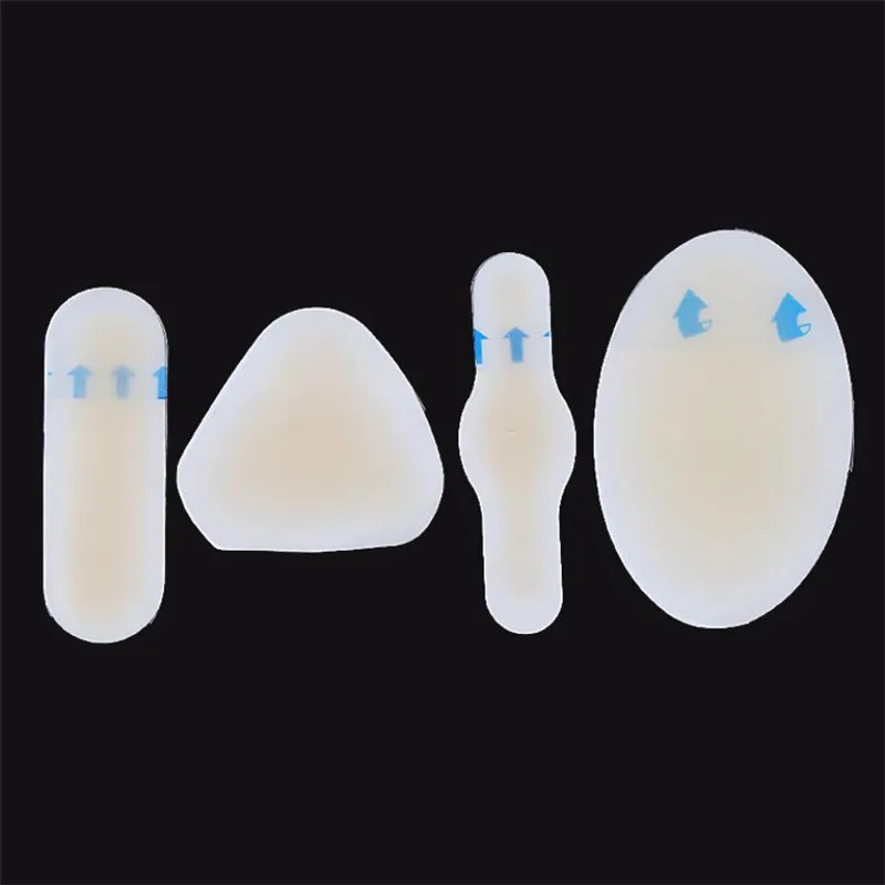4pcs/set Silicone Anti-wearing Heel Sticker Adhesive Hydrocolloid Gel Blister Plaster Heel Protector Inserts Patch