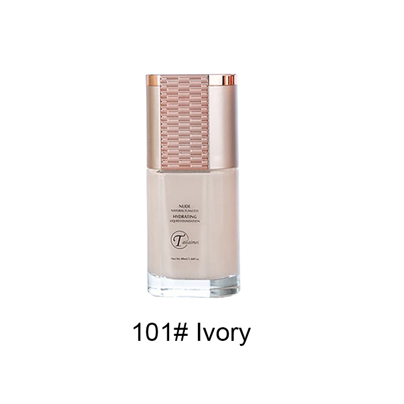 101 Ivory 1 шт., Жидкая основа, вечный увлажняющий крем, контроль жирности, увлажняющий консилер, основа для макияжа, полное покрытие, Женская основа для лица - Цвет: 101 Ivory