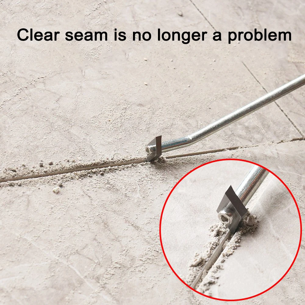 Ceramic Tile Gap Drill Bit Alloy Tungsten Steel for Tile Grout Wall Seam Cleaning Tools Construction Tool with 2/3 Blades