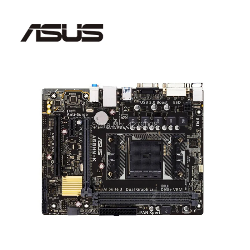 Разъем FM2+ для ASUS A68HM-F A68HM-E A68HM-K использоваться для настольных ПК для AMD A68H материнская плата DDR3