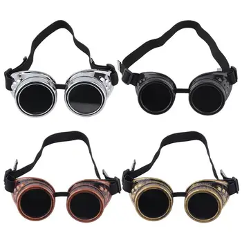 

2020 Fashion Vintage Steam Glasses Professional Cyber Goggles Outdoor Sports Bicycle Sunglasses High Quality Protective Glasses