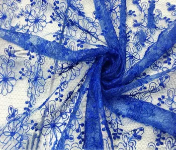 

Diamond mesh embroidered lace fabric Spring and summer dress home DIY accessories width 130CM RS2694