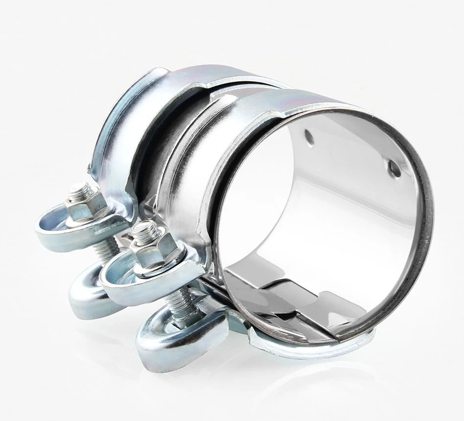 Stainless steel Exhaust Tube Pipe Joiner Sleeve Clamp Connector Exhaust Tube Pipe Connector length 95mm