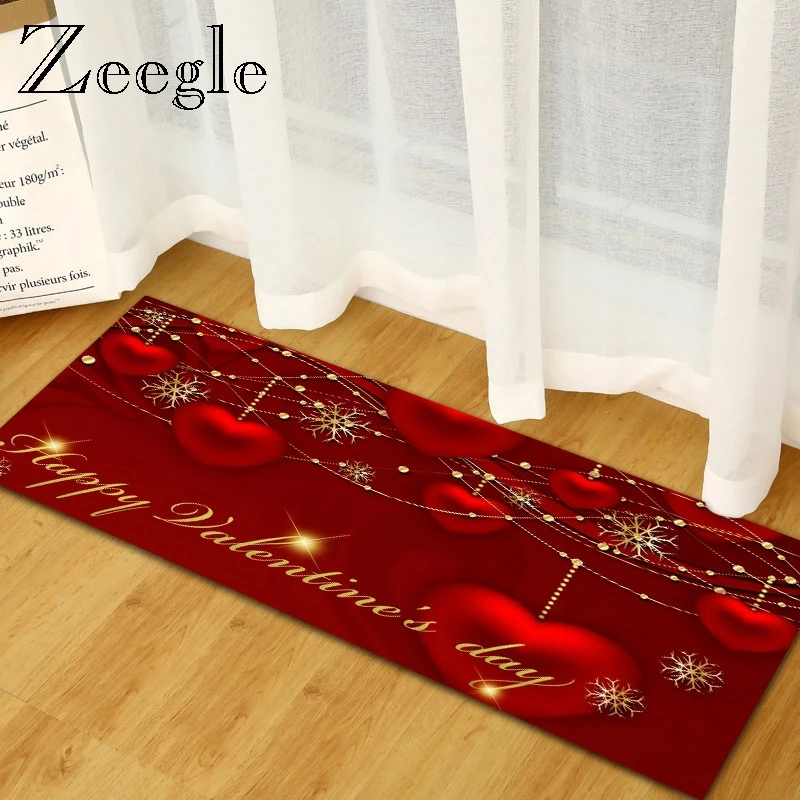 Zeegle красочный прямоугольный ковер для кухни, ковер из полиэстера, ковер для гостиной, украшение для спальни, прикроватный игровой ковер, современный ковер