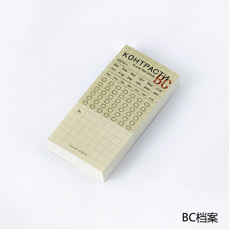 100 шт./компл. Винтаж Неделя Месяц календарь Набор стикеров для заметок закладка для блокнота дневник школьный поставки пуля аксессуары для журналов - Цвет: 1