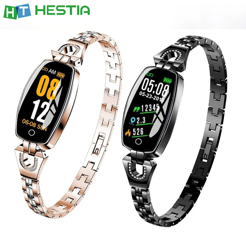 

H8 Women Sport Smart Bracelet Healthy Band Fashion Wear Fitness Tracker Blood Pressure Waterproof Lady Female Girl Watch Wrist