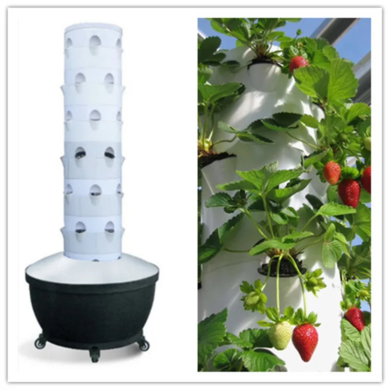 6Layers36PlantingHolesIndoorHydroponicAeroponicTowerGrowing