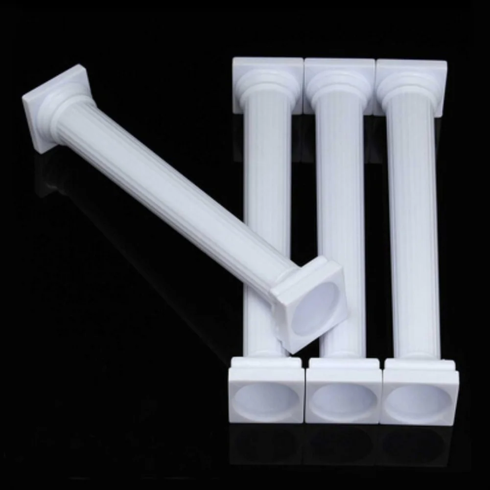 4Pcs Multi Layered Fondant Support Rod Decorating Tools Column Wedding DIY Cake Stand Kit Fittings Roman Pillars Tier Portable