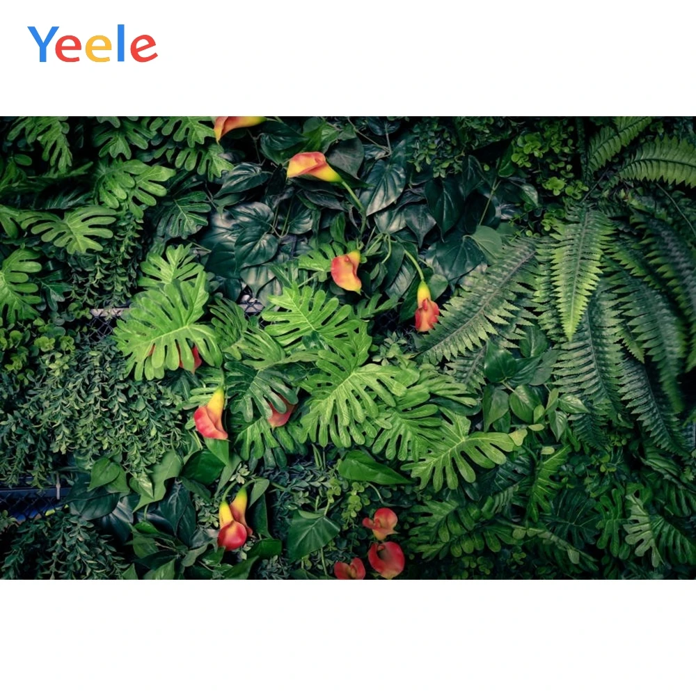 

Summer Tropical Forest Jungle Green Leaves Newborn Baby Portrait Backdrop Custom Vinyl Photography Background For Photo Studio
