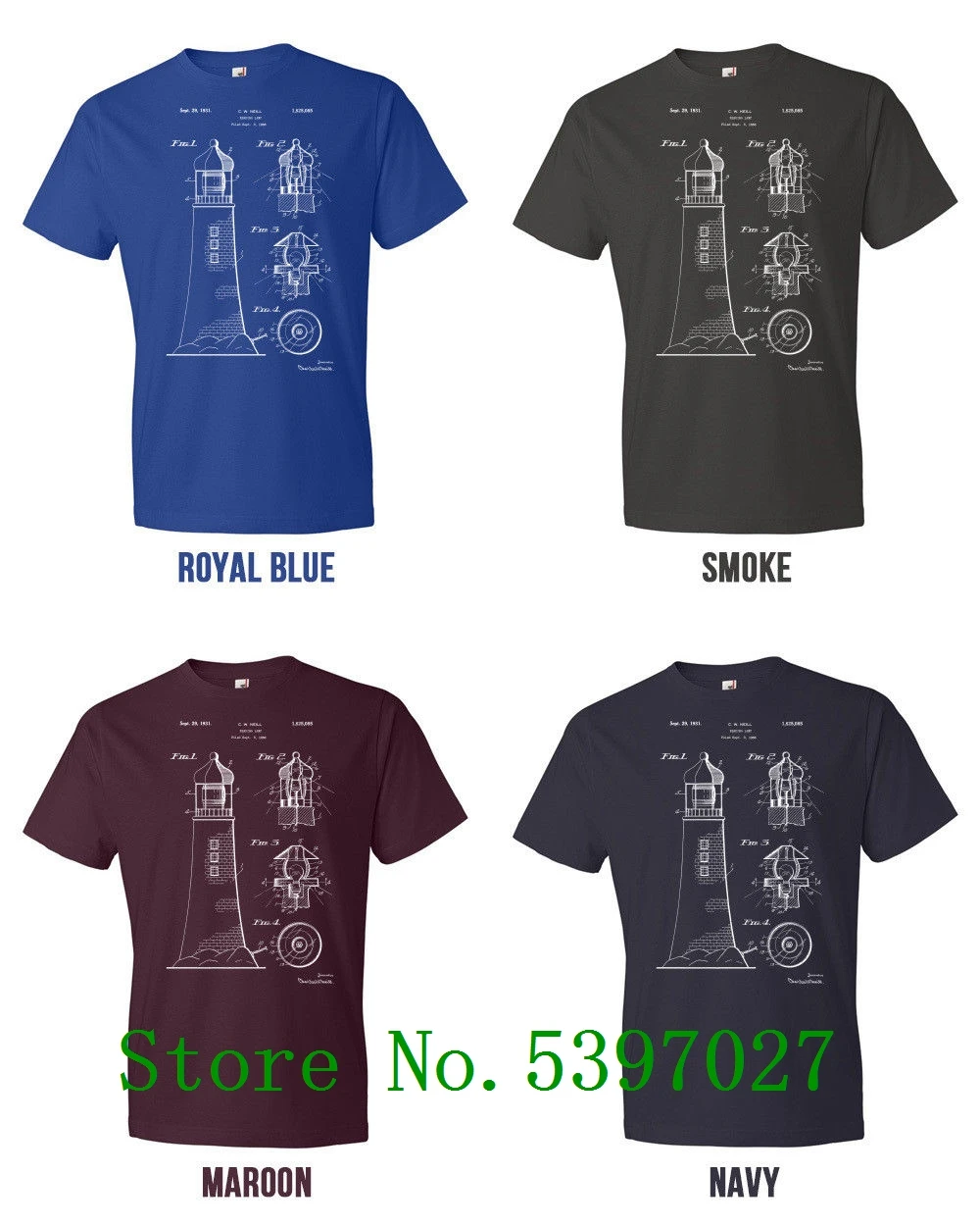 

Lighthouse Nautical T-shirt Light House Maritime Navigation Sailing Boat 2020 streetwear Brand Men's Tops fashion T-shirt