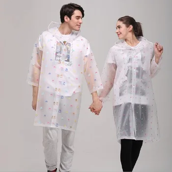 

Transparent Raincoat women long Waterproof Hooded EVA Rain Jacket Mens Rain Coats Poncho Impermeable Raincoats outdoor travel