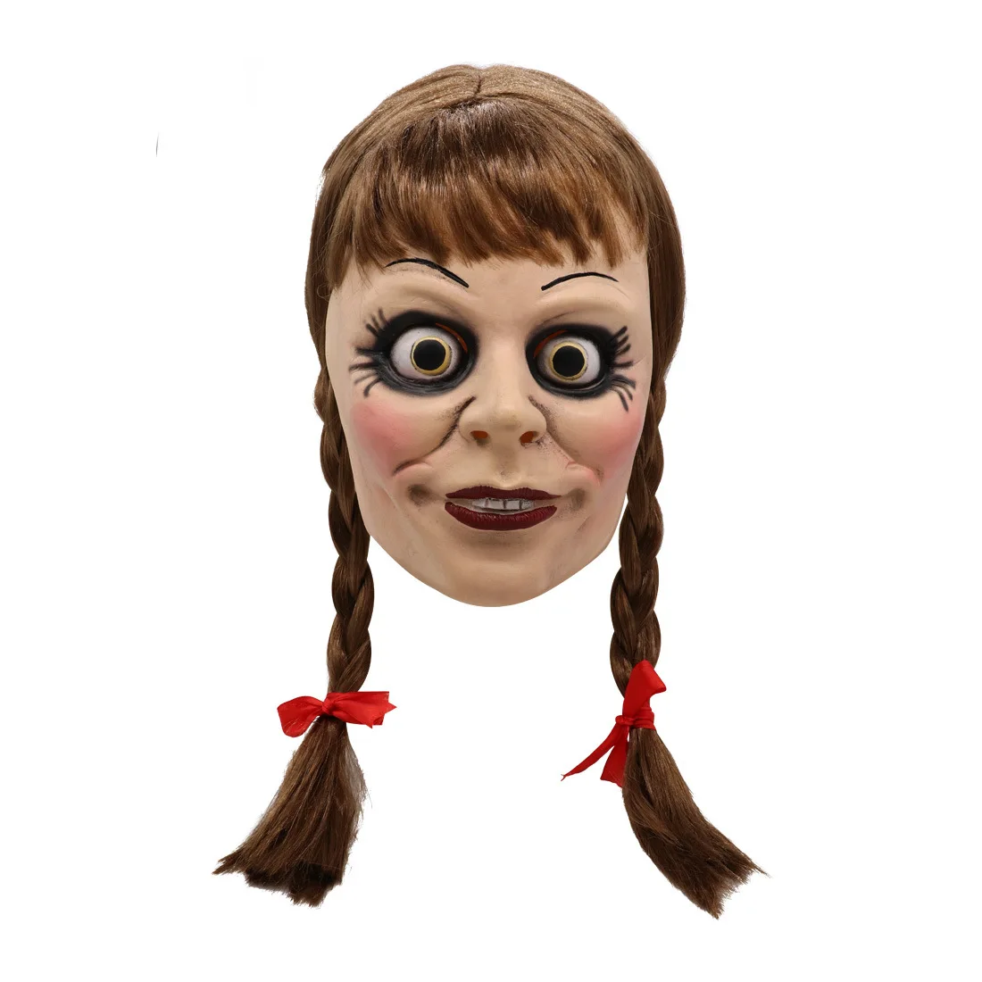Annabel маска cos представление на Хэллоуин первый набор фильмов и телевизионных выступлений реквизит ужас призрак кукольная маска