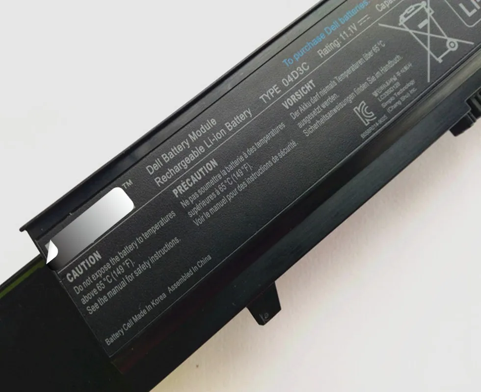 11,1 V 90WH 04D3C ноутбук Батарея для Dell Vostro 3400 3500 3700 R5PJR