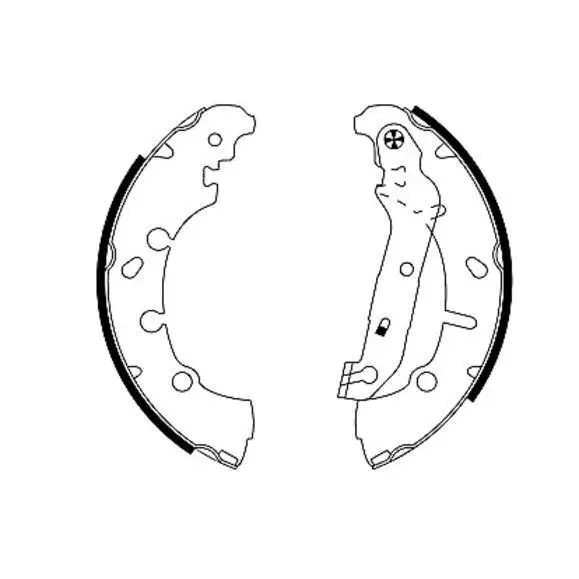 Колодки тормозные барабанные HELLA 8DB355002-411