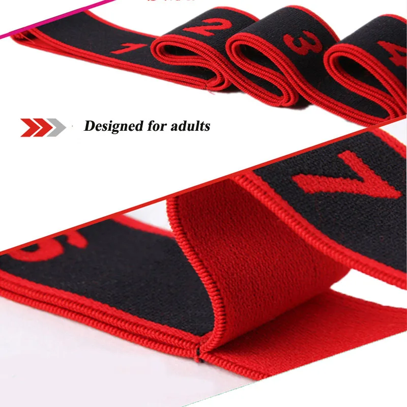 4x90cm Cotton Yoga Resistance Band Loop Pilates Stretch Strap Home Gym Training Belt Leg Fitness Exercise Workout