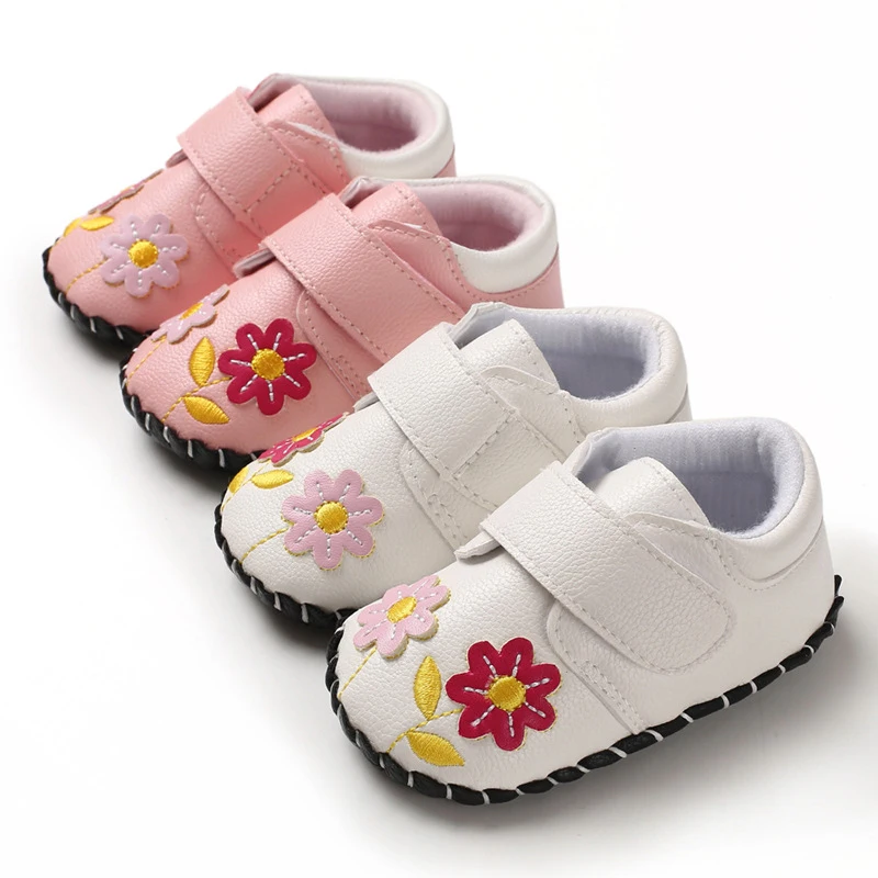 Детская кожаная обувь Демисезонный цветок обувь для новорожденных девочек детские дышащие мягкая подошва scarpe bimba