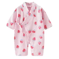 Baby Clothes Newborn Jumpsuit Girls Boys Muslin Cotton Long Sleeve Romper 0-24M 4
