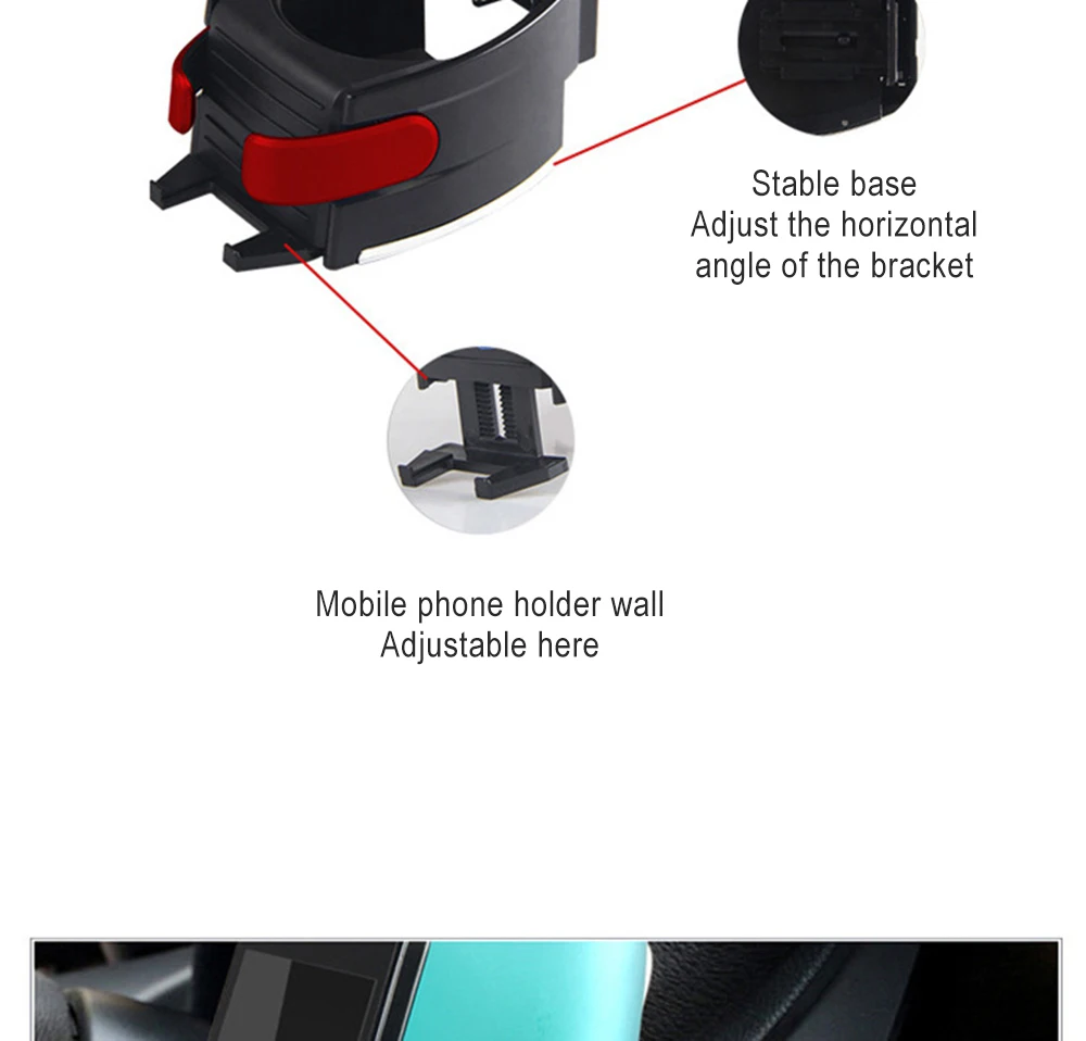 Air Vent Mount Car Phone Holder Universal Cell Phone Stand Mobile Phone Stander For iPhone Samsung Huawei Bottle Holder Support
