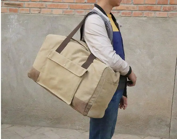 Anawishare мужские дорожные сумки большой емкости Женские багажные дорожные сумки холщовые дорожные сумки Большая женская сумка на плечо
