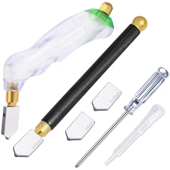 

Glass Cutter Tools, Pencil Style Glass Cutter and Grip Glass Cutter, Glass Tile Cutter Glass Cutter Kit