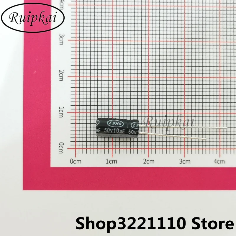 100pcs 10UF 50V 5X11mm Aluminum Electrolytic Capacitor 50V 10UF 5*11mm