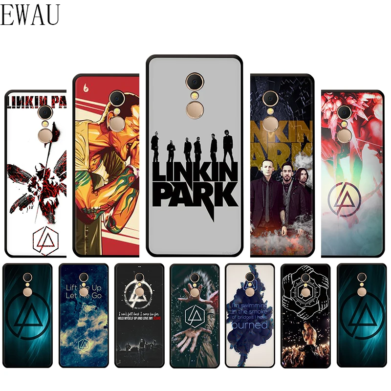 EWAU Linkin Park мягкий черный ТПУ силиконовый чехол для телефона чехол для Xiaomi Redmi Note 4 4X5 6 7 8 pro 5A Prime