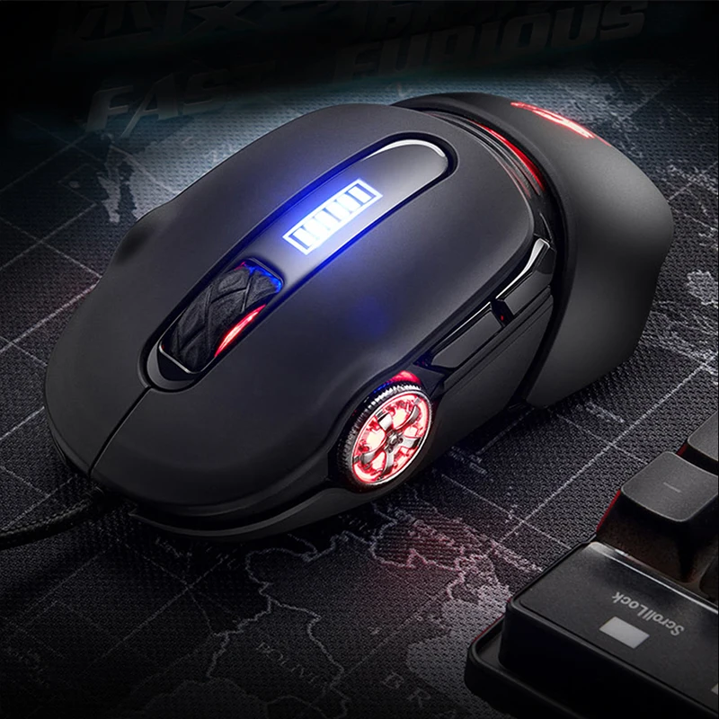 VicTsing V11 Проводная игровая мышь 6 клавиша механическое макропрограммирование игровая оптика 2400 dpi эргономичная RGB мышь с подсветкой