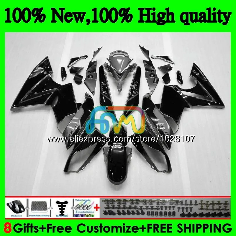 Тюнинг-пакет для KAWASAKI 650R ER 6 F 650 R ER6 F 09-11 31BS. 42 ER 6F 650-R серая blk Горячая ER-6F ER6F 09 10 11 2009 2010 2011 обтекатель